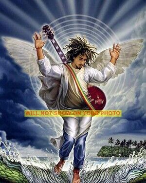 Collectible Photo Wall Art 8x10 Old School Reggae Singer Song Writer Bob Marley